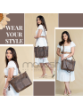  Women's Tote Real Leather Crossbody Top Handle Office Purse Handbag 